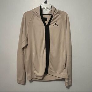 Jordan Beige and Black Slim Fit Hoodie men’s med slim fit